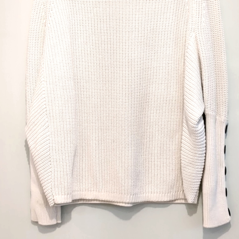 NWOT Mint Velvet Love Slogan Batwing Sweater white size medium - Picture 12 of 15